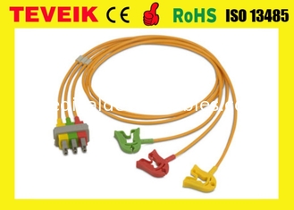 Câble compatible de GE Marquette ECG/électrocardiogramme compatible avec les fils Pro1000 3, agrafe, le CEI