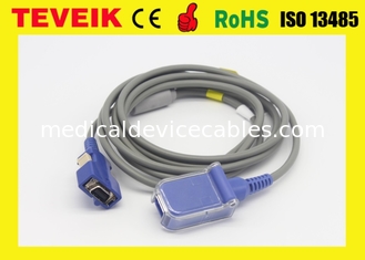 Nellco-r adaptent le câble d'extension du câble SPO2 pour l'oxymètre médical N550, N595, N600 d'impulsion